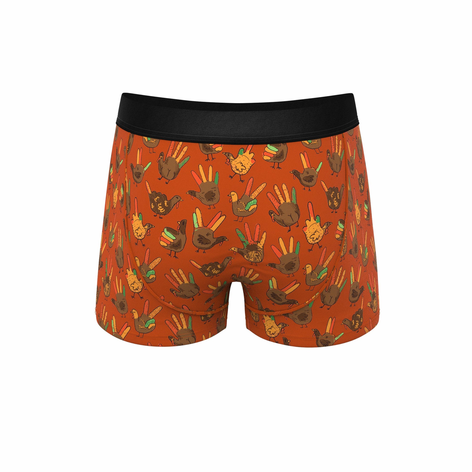 Shinesty Men's Ball Hammock® Pouch Trunk Underwear - Thanksgiving Turkey