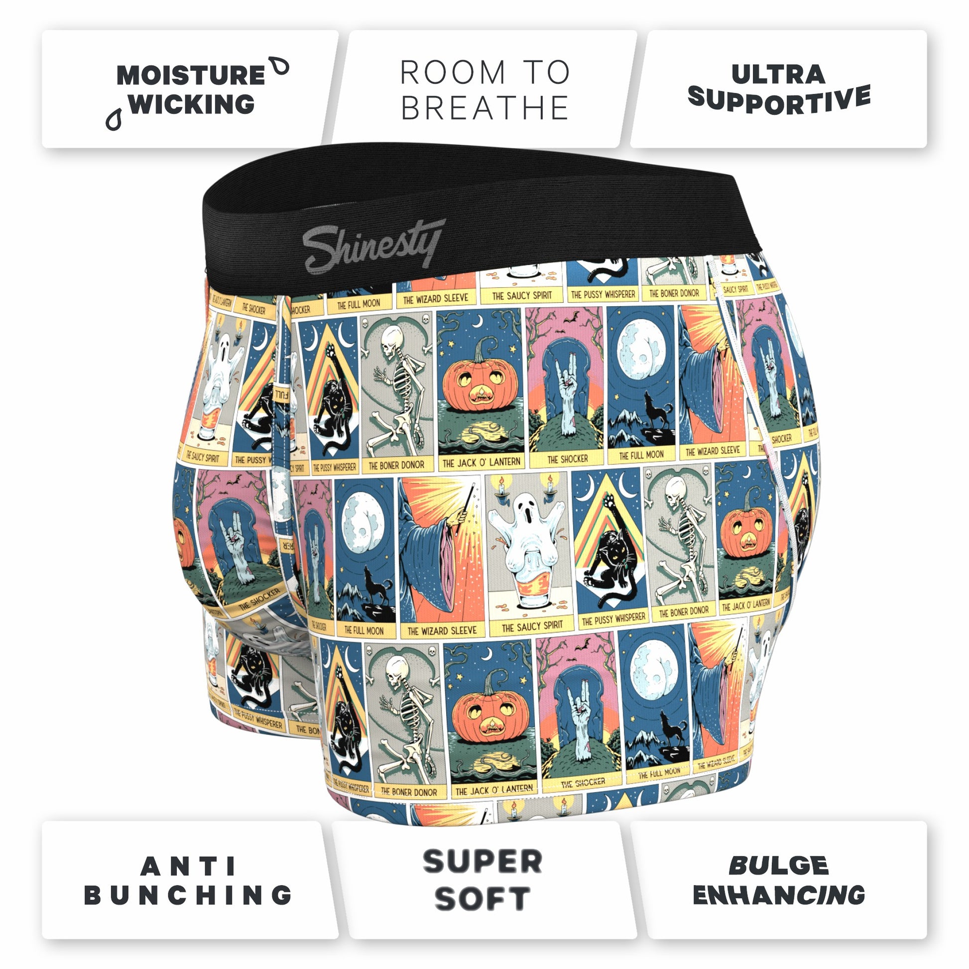 Shinesty Men's Ball Hammock® Pouch Trunk Underwear - Tarot Cards