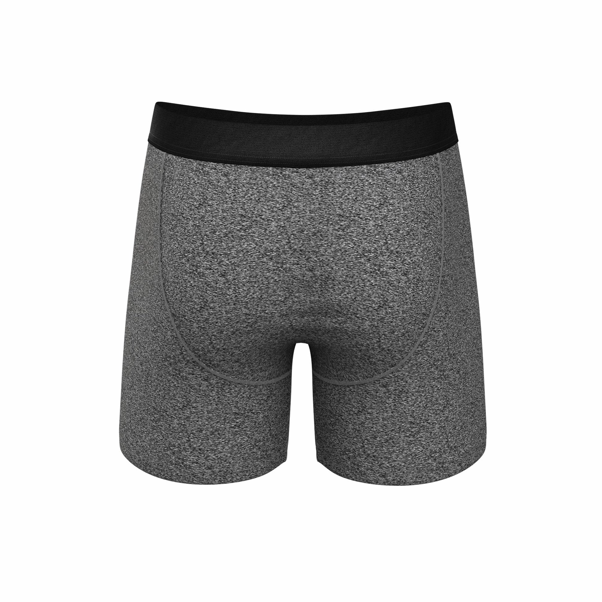 Shinesty Ball Hammock® Pouch Underwear With Fly - Black Marble Heather