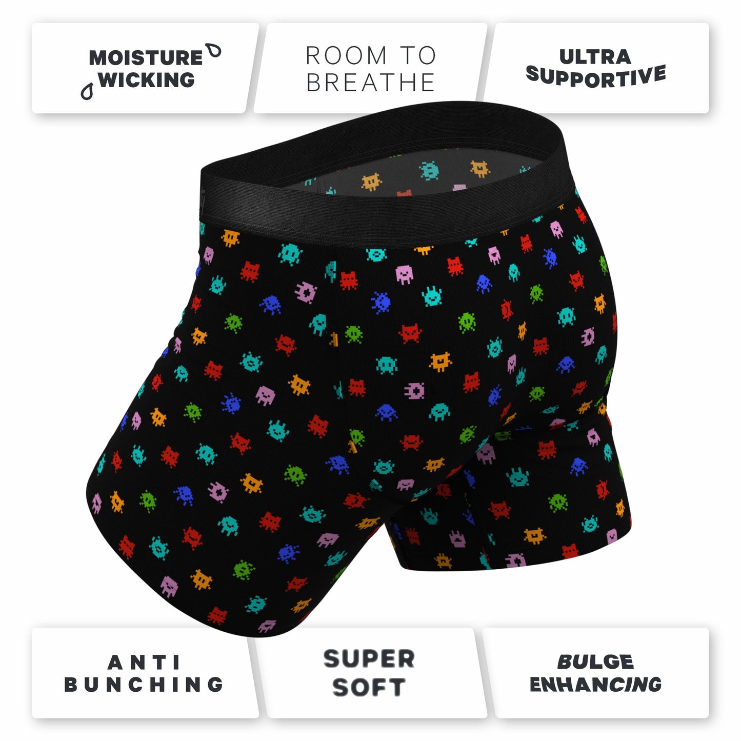 Shinesty Ball Hammock® Pouch Underwear With Fly - Video Game