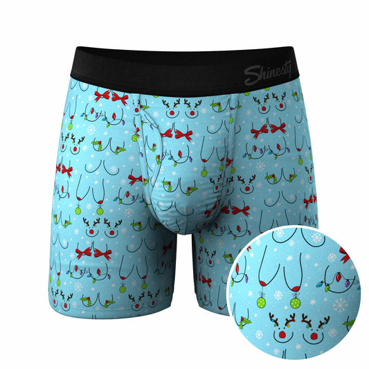Shinesty Ball Hammock® Pouch Underwear With Fly - Christmas Bust