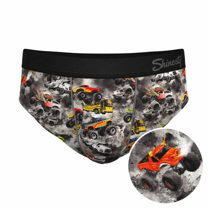 Shinesty Men's Ball Hammock® Pouch Briefs - Monster Truck