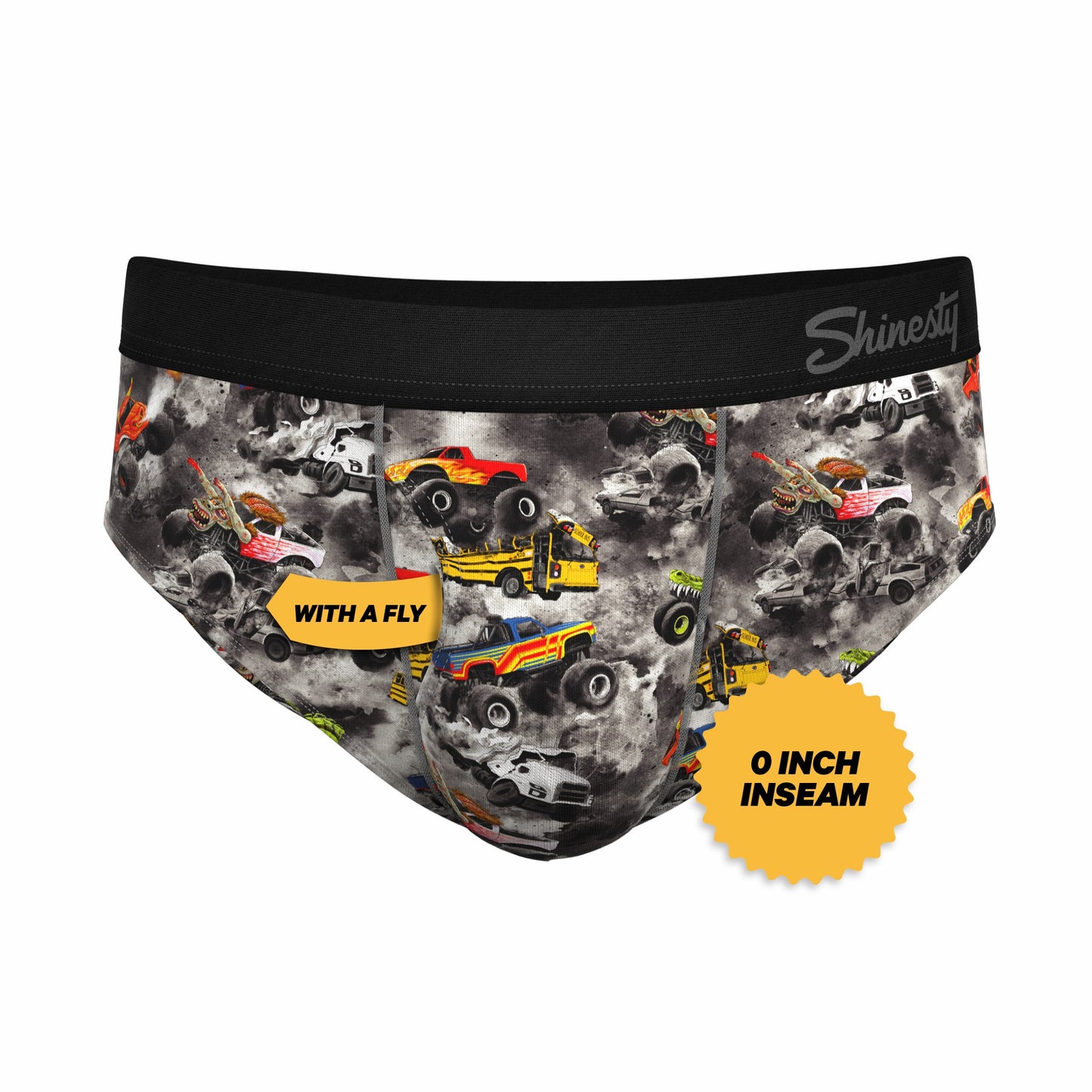 Shinesty Men's Ball Hammock® Pouch Briefs - Monster Truck