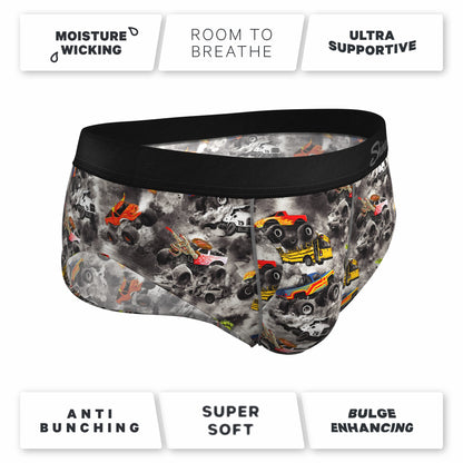 Shinesty Men's Ball Hammock® Pouch Briefs - Monster Truck