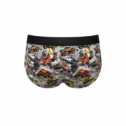 Shinesty Men's Ball Hammock® Pouch Briefs - Monster Truck