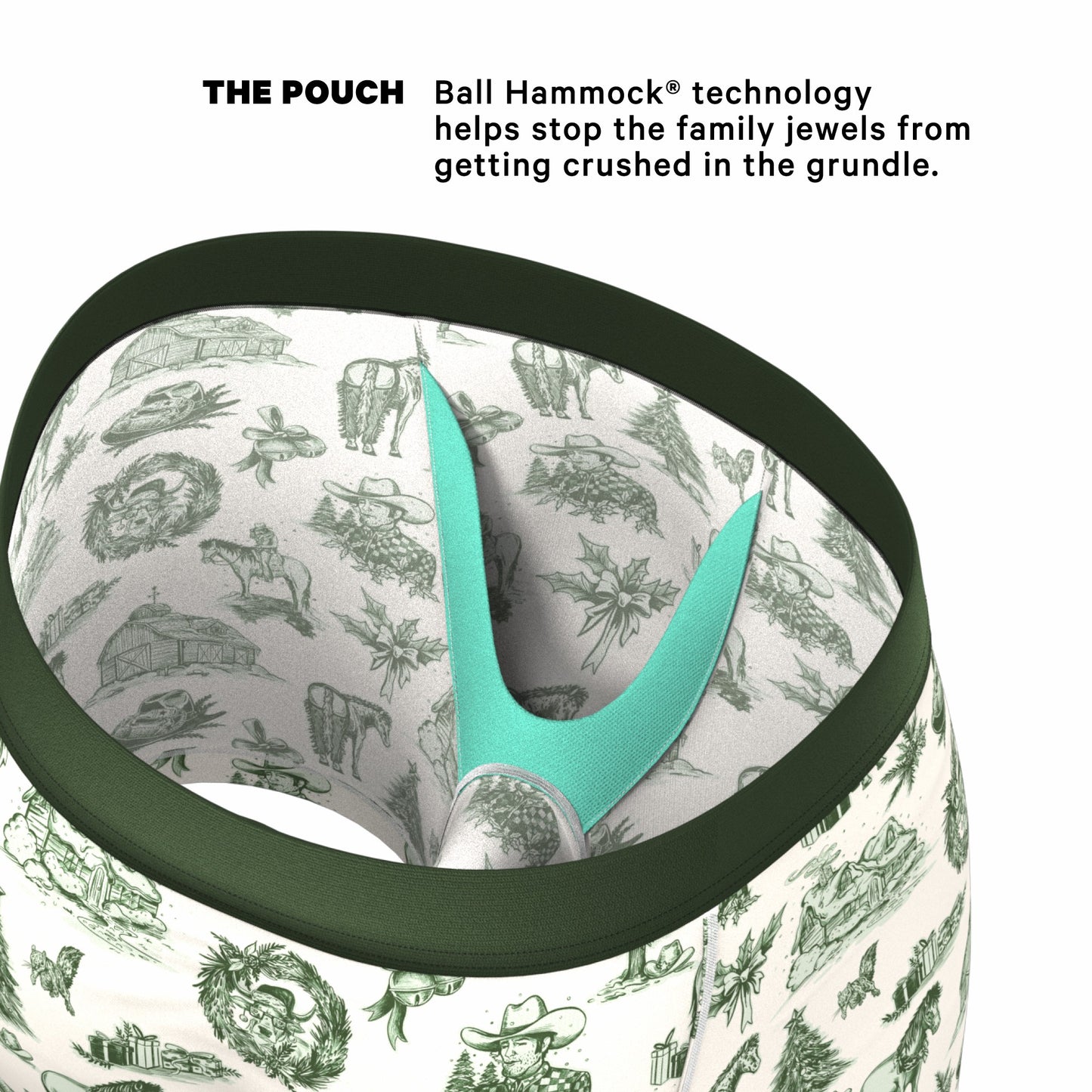 Shinesty Ball Hammock® Pouch Underwear - Western Toile