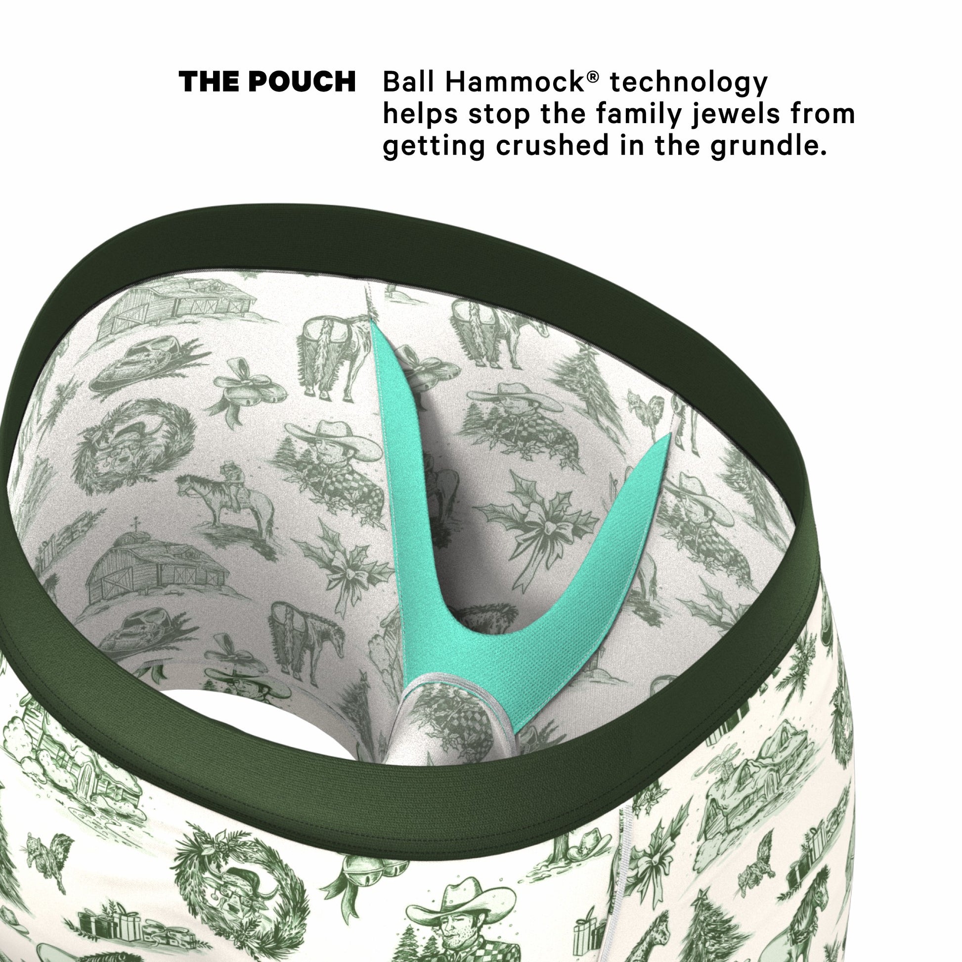 Shinesty Ball Hammock® Pouch Underwear - Western Toile