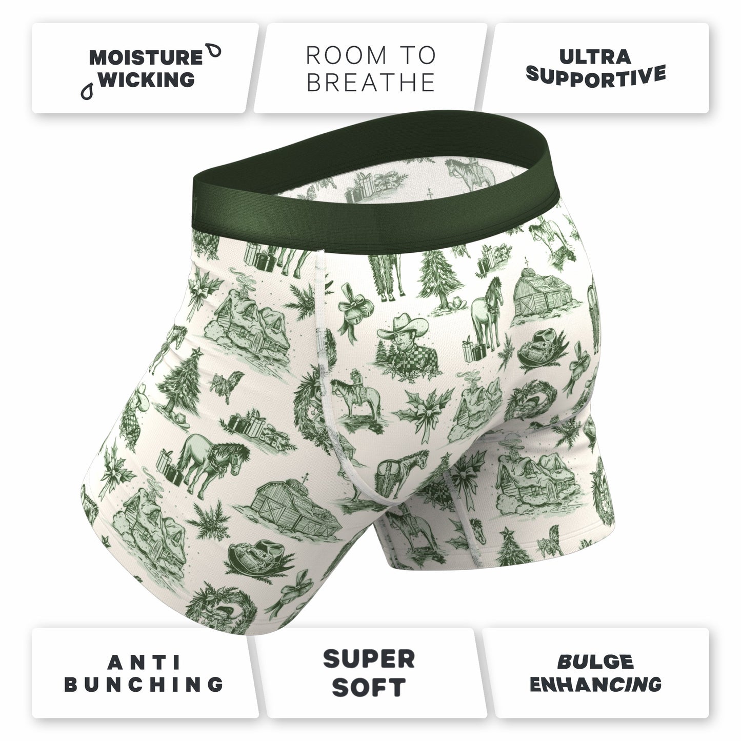 Shinesty Ball Hammock® Pouch Underwear - Western Toile