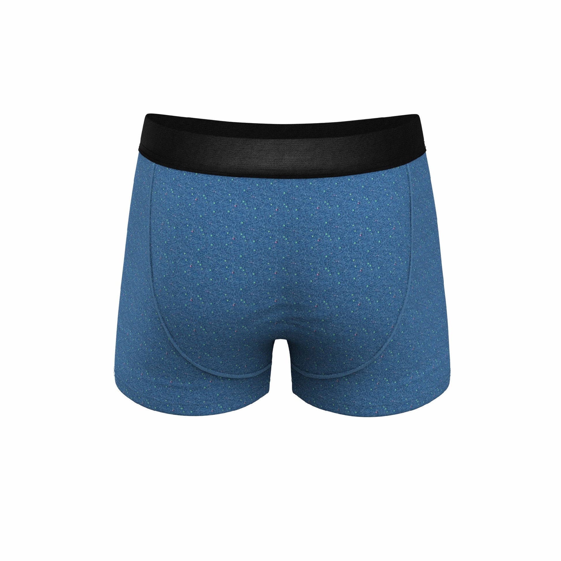 Shinesty Men's Ball Hammock® Pouch Trunk Underwear - Heather Blue Flecked