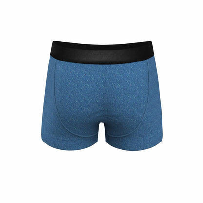 Shinesty Men's Ball Hammock® Pouch Trunk Underwear - Heather Blue Flecked