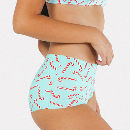 Shinesty WoSeamless Boyshort Underwear - Candy Cane