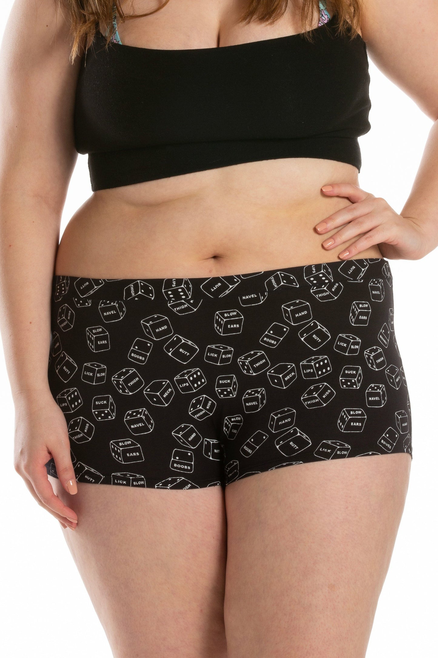 Shinesty Boyshort Underwear - Glow In The Dark Dice
