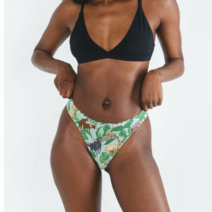 Shinesty MicroModal Thong - Tropical Animals