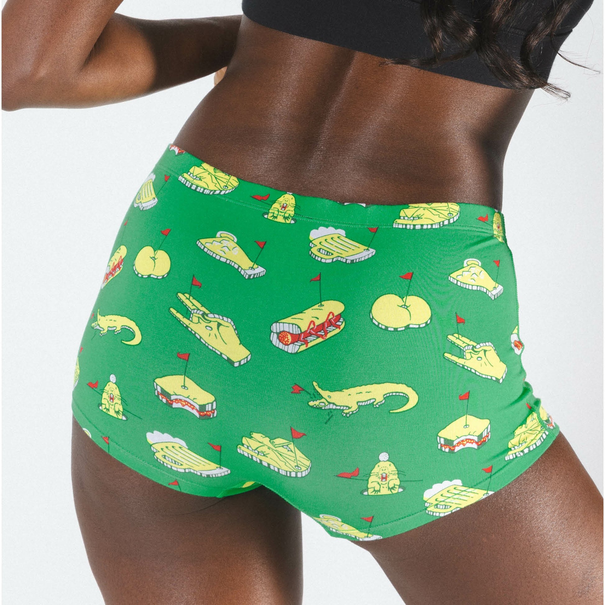Shinesty Boyshort Underwear - Golf Tournament Holes