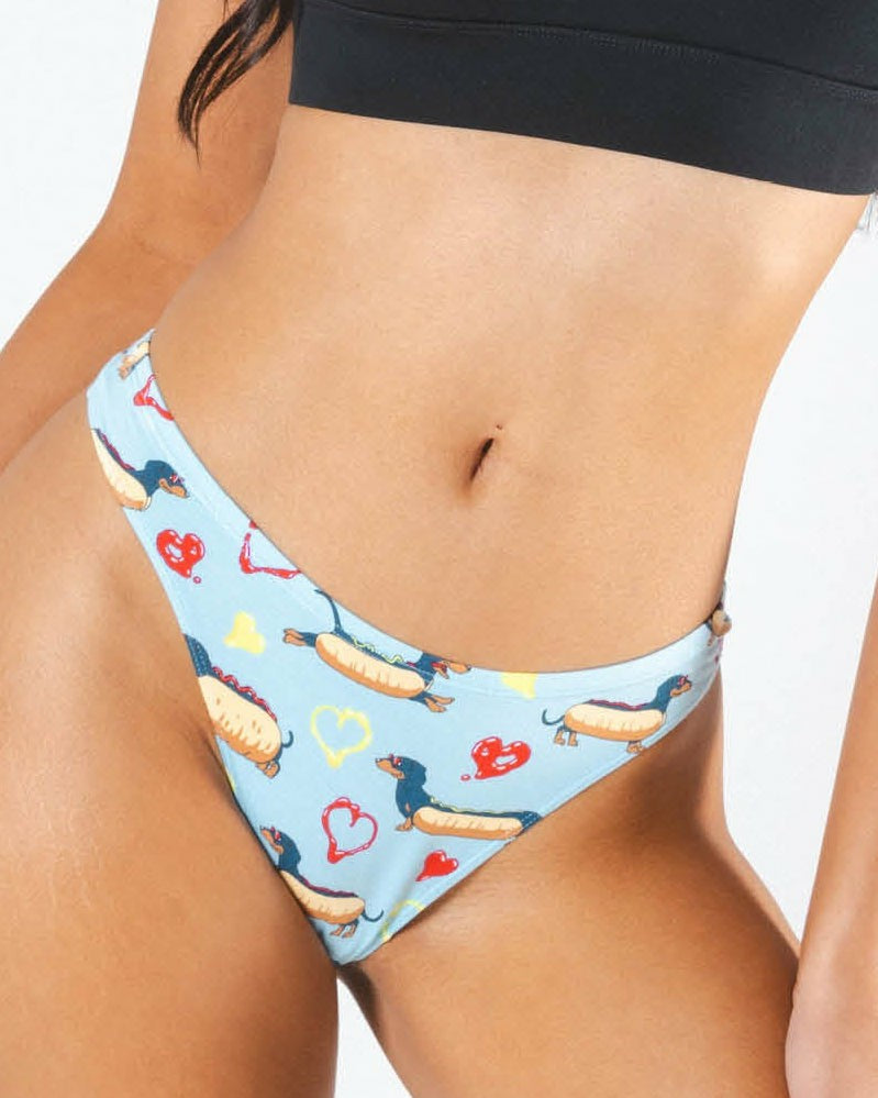 Shinesty MicroModal Thong - Wiener Dogs